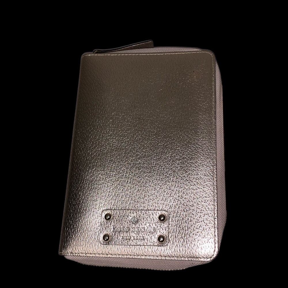 Kate Spade Gold Classic ( Rare Find )Y2K Organizer Pocket Book Pouch Card Holder